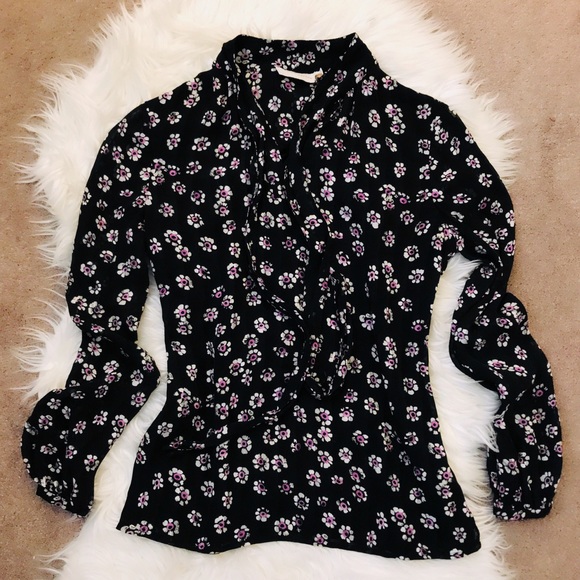 TORY BURCH • Emma Bow Floral Blouse - Picture 5 of 5